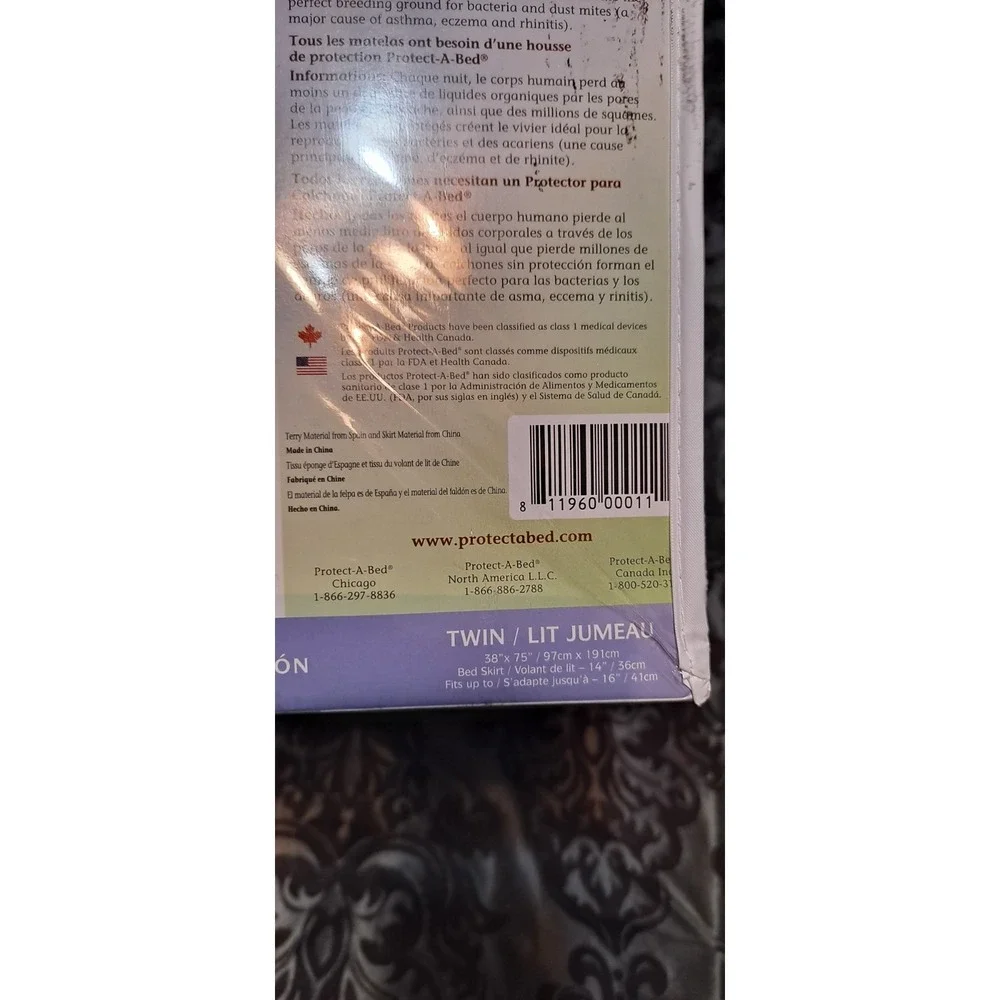 Protect-a-Bed Premium Waterproof‎ Mattress Protector -Twin - BRAND NEW
